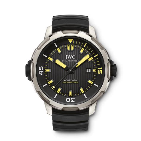 IWC Aquatimer Automatic 2000 Titanium / Black / Yellow Lume / 